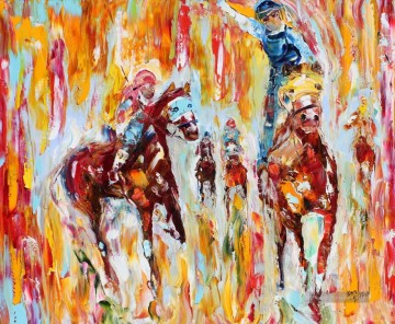 Impressionismus Werke - Das Rennen impressionistische